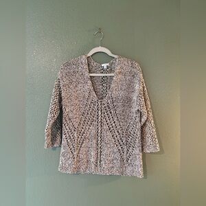 J Jill Gray Knit Women's Top